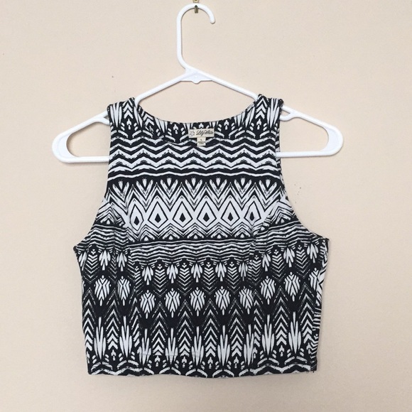 Patterned crop top - Picture 1 of 2